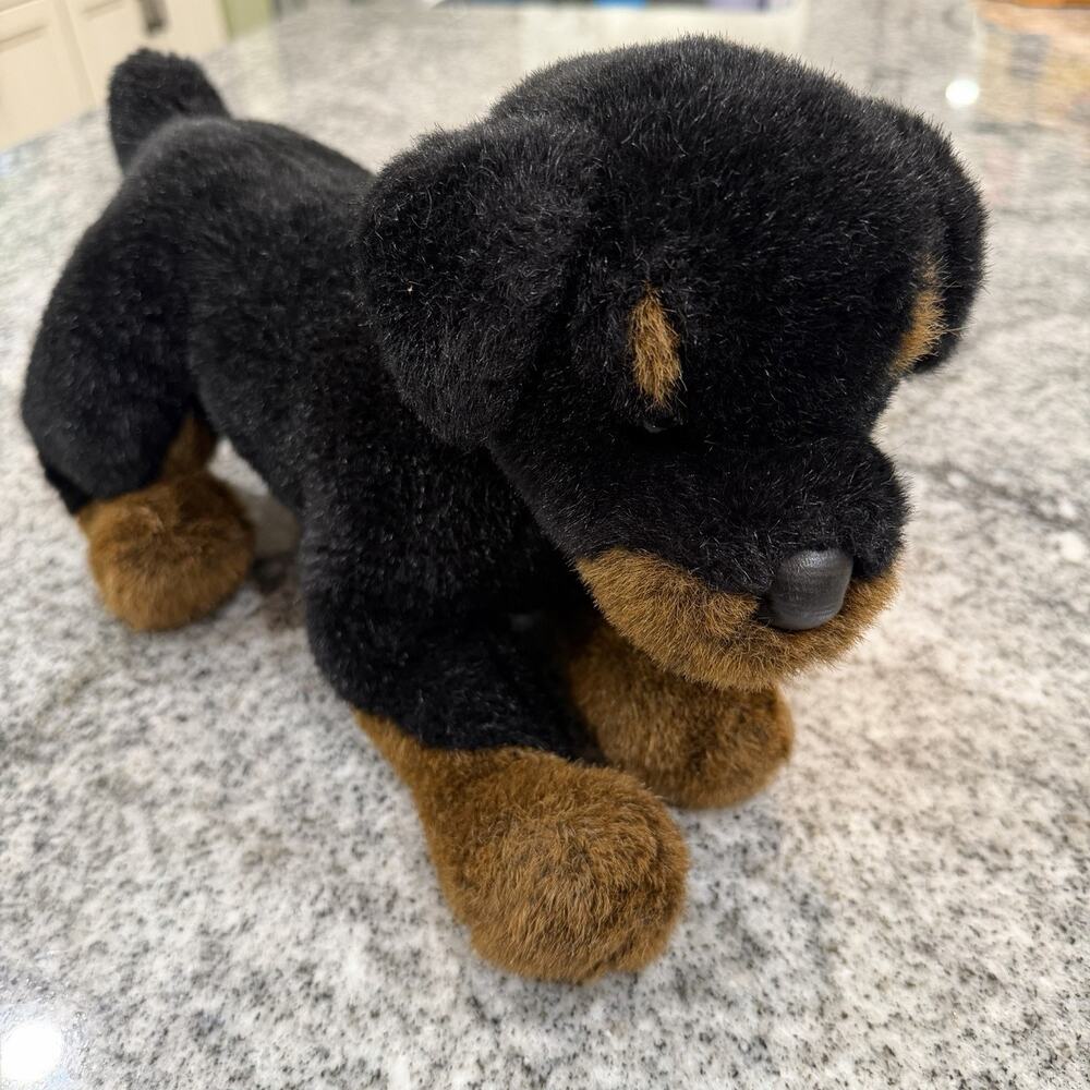 RARE Douglas Cuddle Toys Retired SPENCER Rottweiler Puppy Plush *READ/NO TAGS